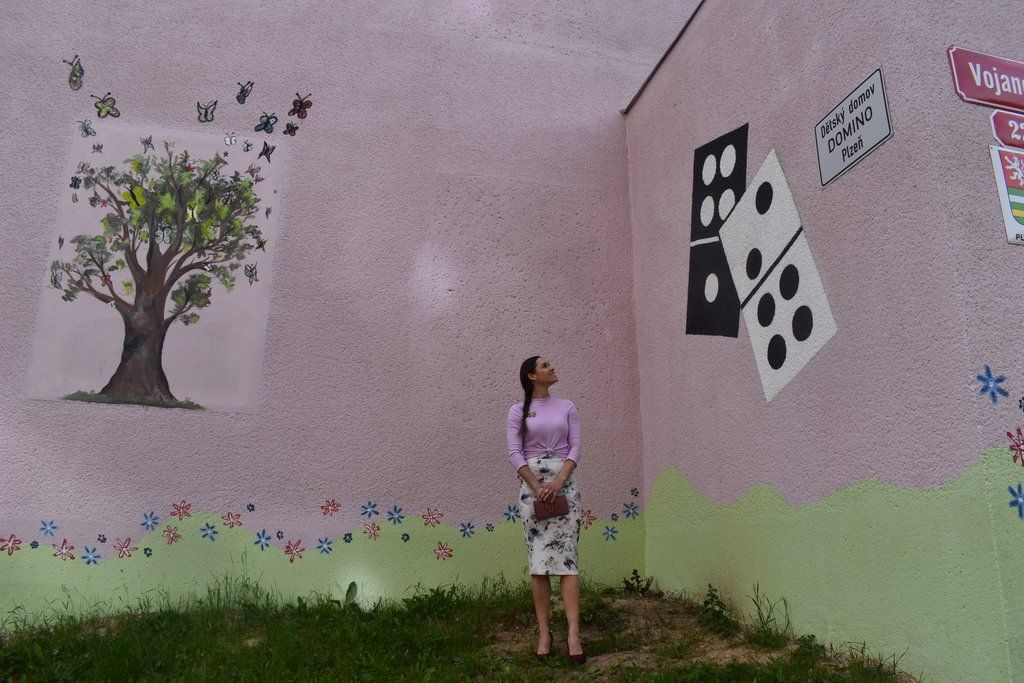 Oslava dětského dne nemohla chybět ani v Dětském domově Domino (foto: A. Jarošová, 1.6.2021)