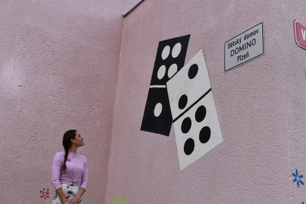 Oslava dětského dne nemohla chybět ani v Dětském domově Domino (foto: A. Jarošová, 1.6.2021)