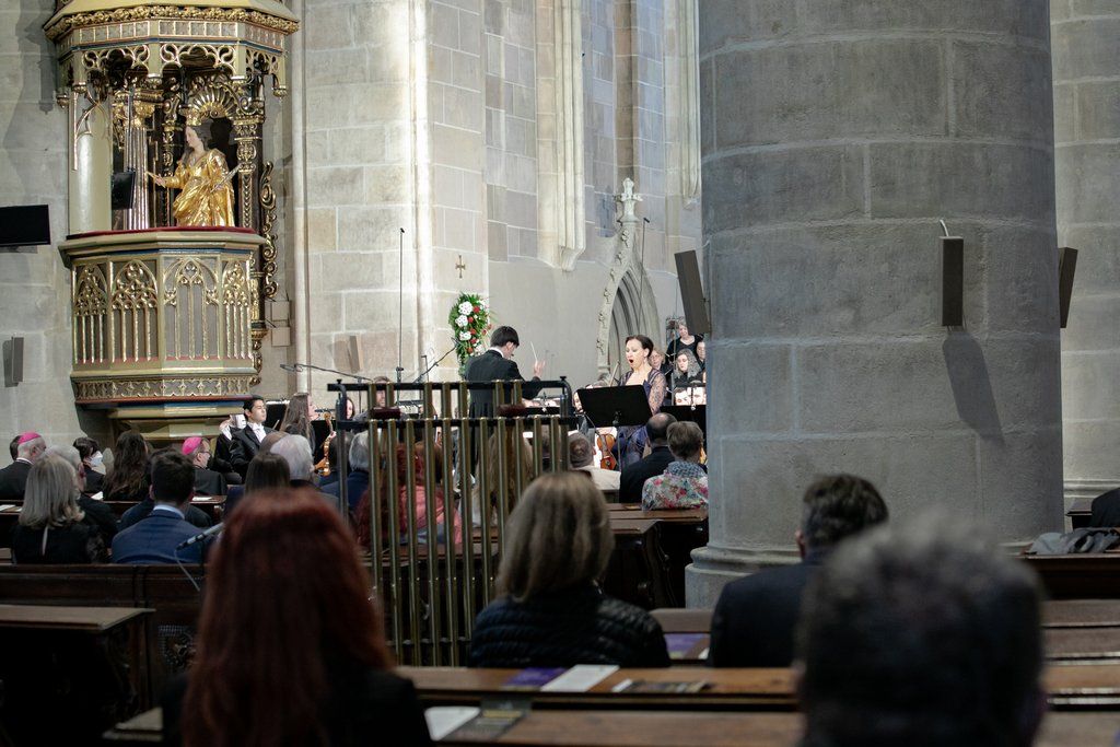 Slavnostní koncert k otevření katedrály (foto: J. Strašek, 2.6.2021)