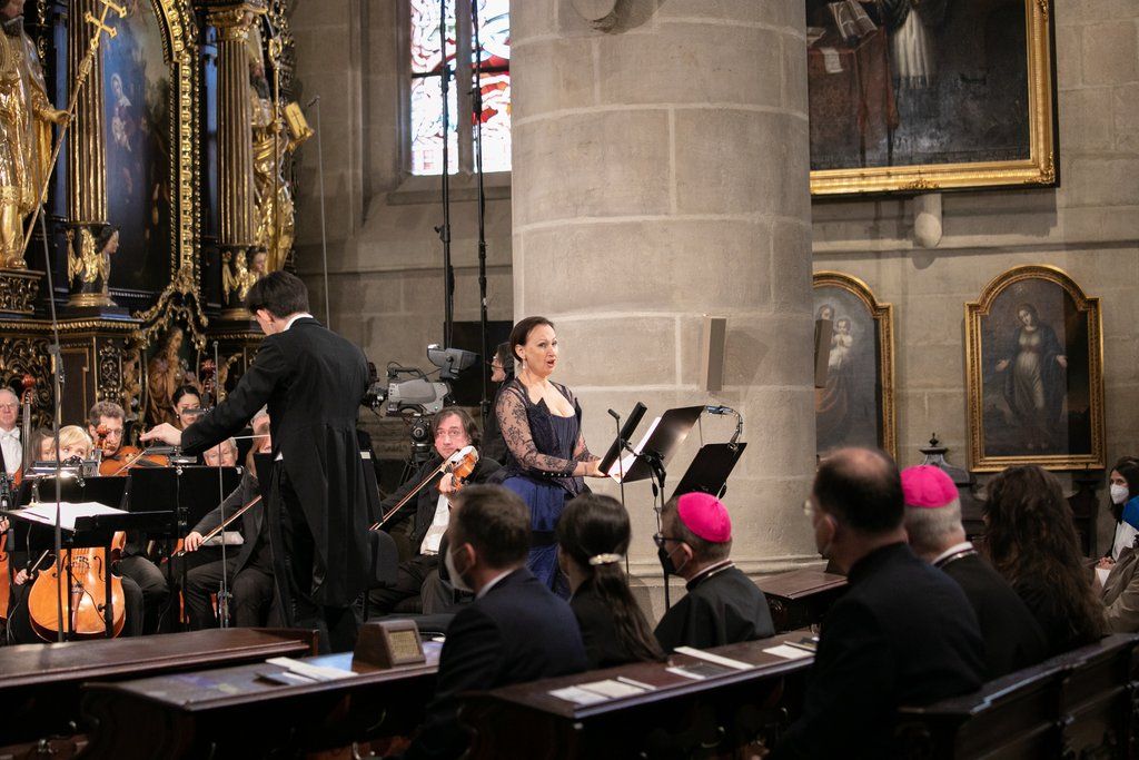 Slavnostní koncert k otevření katedrály (foto: J. Strašek, 2.6.2021)