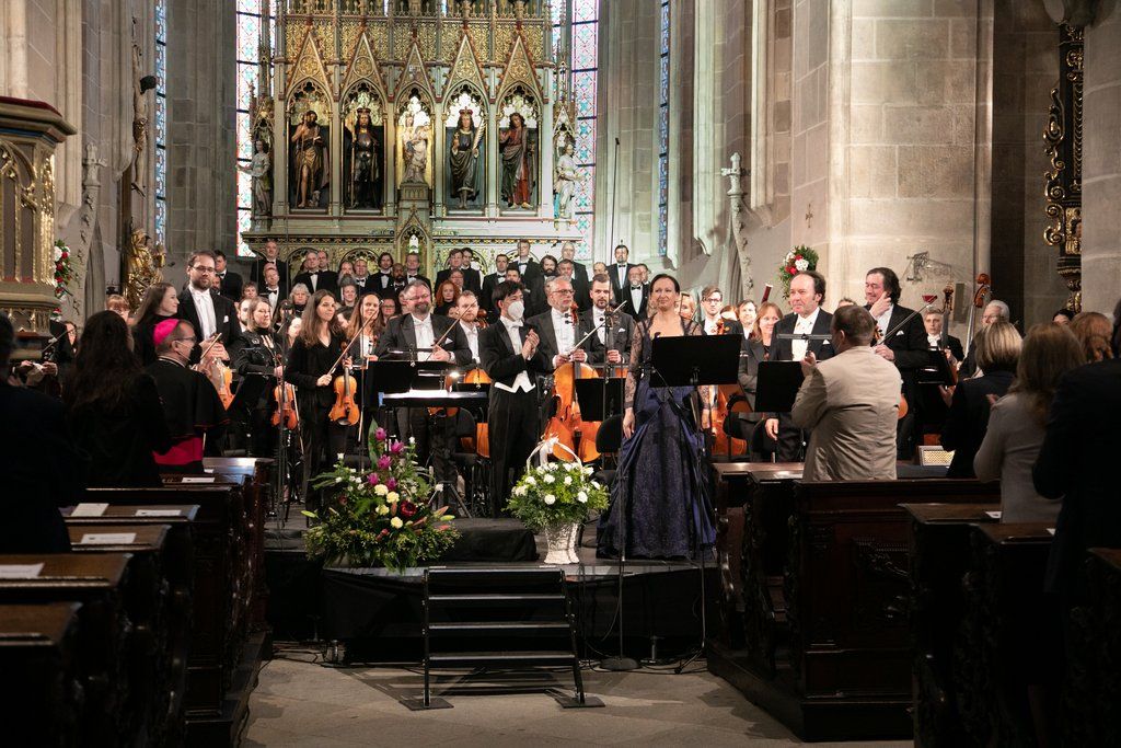 Slavnostní koncert k otevření katedrály (foto: J. Strašek, 2.6.2021)