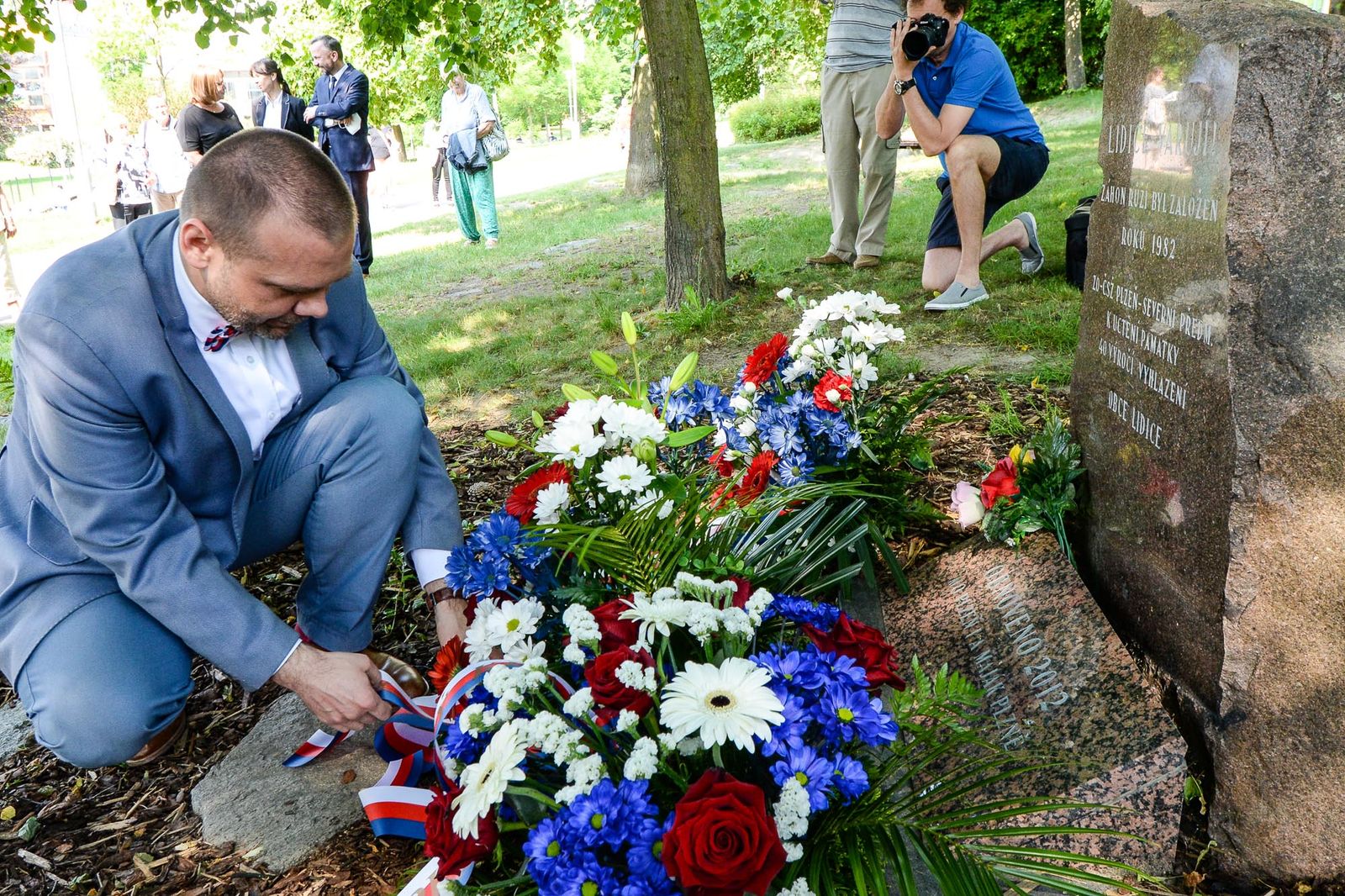 Primátor uctil památku lidických obětí (foto: M. Pecuch, 11.6.2021)