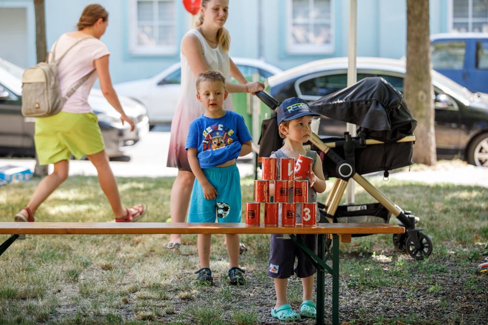 Olympiáda na Jiráskově náměstí (foto: Vít Štaif, 17.6.2021)