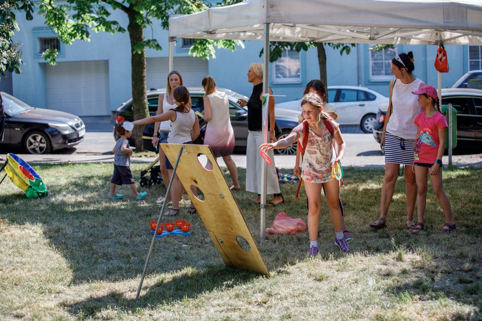 Olympiáda na Jiráskově náměstí (foto: Vít Štaif, 17.6.2021)