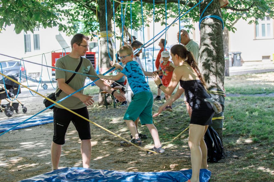 Olympiáda na Jiráskově náměstí (foto: Vít Štaif, 17.6.2021)