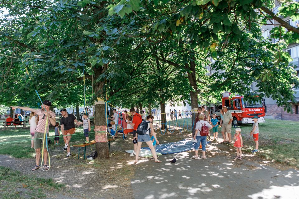 Olympiáda na Jiráskově náměstí (foto: Vít Štaif, 17.6.2021)