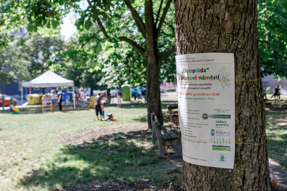 Olympiáda na Jiráskově náměstí (foto: Vít Štaif, 17.6.2021)