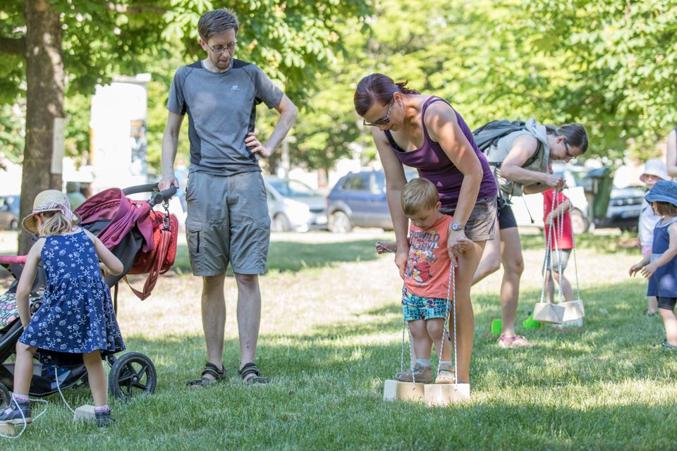 Olympiáda na Jiráskově náměstí (foto: Vít Štaif, 17.6.2021)