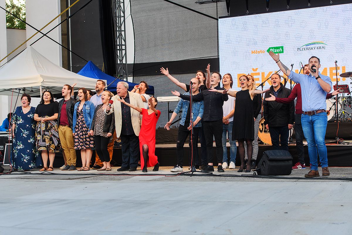 Plzeň a Plzeňský kraj poděkovaly zdravotníkům a dalším pracovníkům v první linii (foto: M. Chaloupka, 25.6.2021)