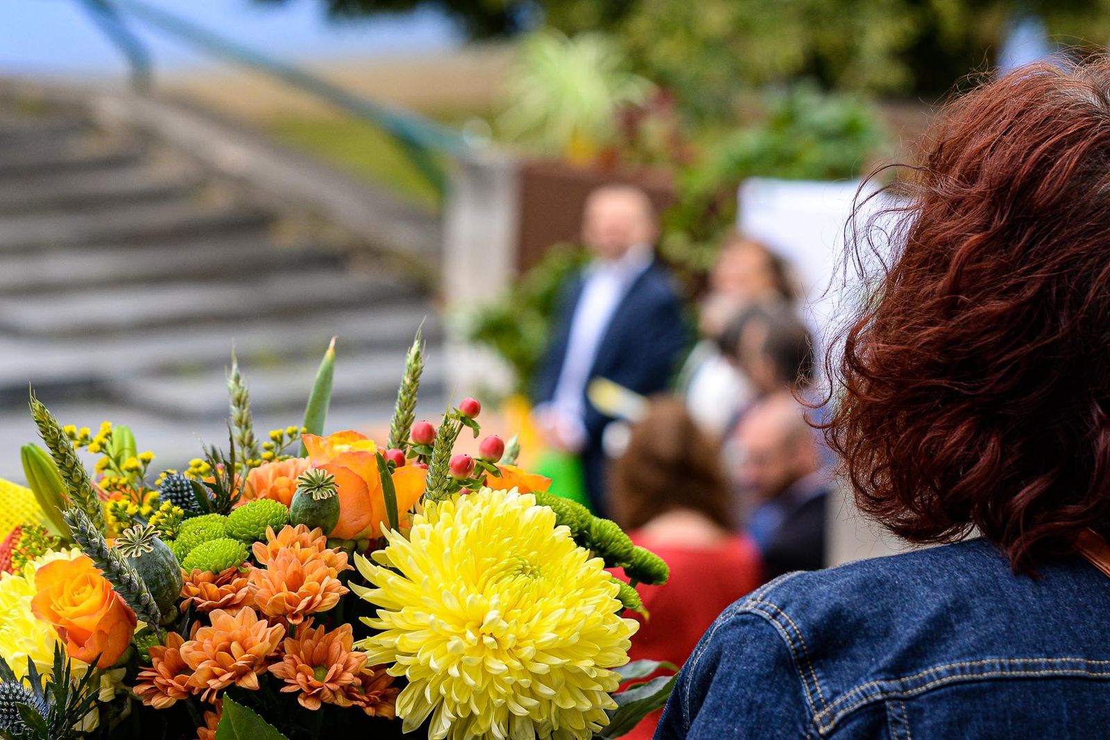 Primátor Martin Baxa popřál žákům 9. tříd mnoho štěstí v další životní etapě (foto: M. Pecuch, 30.6.2021)