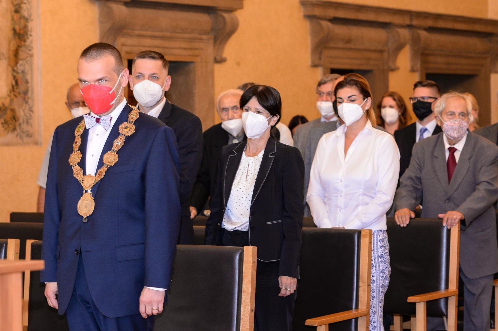 Cenu 1. června obdržel v Plzni Josef Serinek in memoriam (foto: M. Pecuch, 30.6.2021)