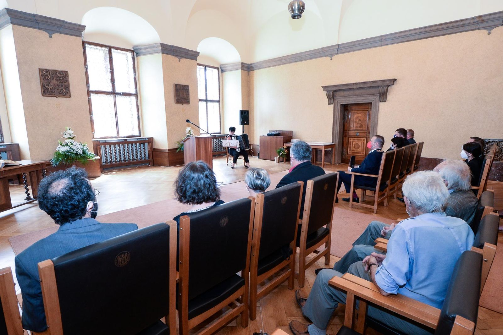 Cenu 1. června obdržel v Plzni Josef Serinek in memoriam (foto: M. Pecuch, 30.6.2021)