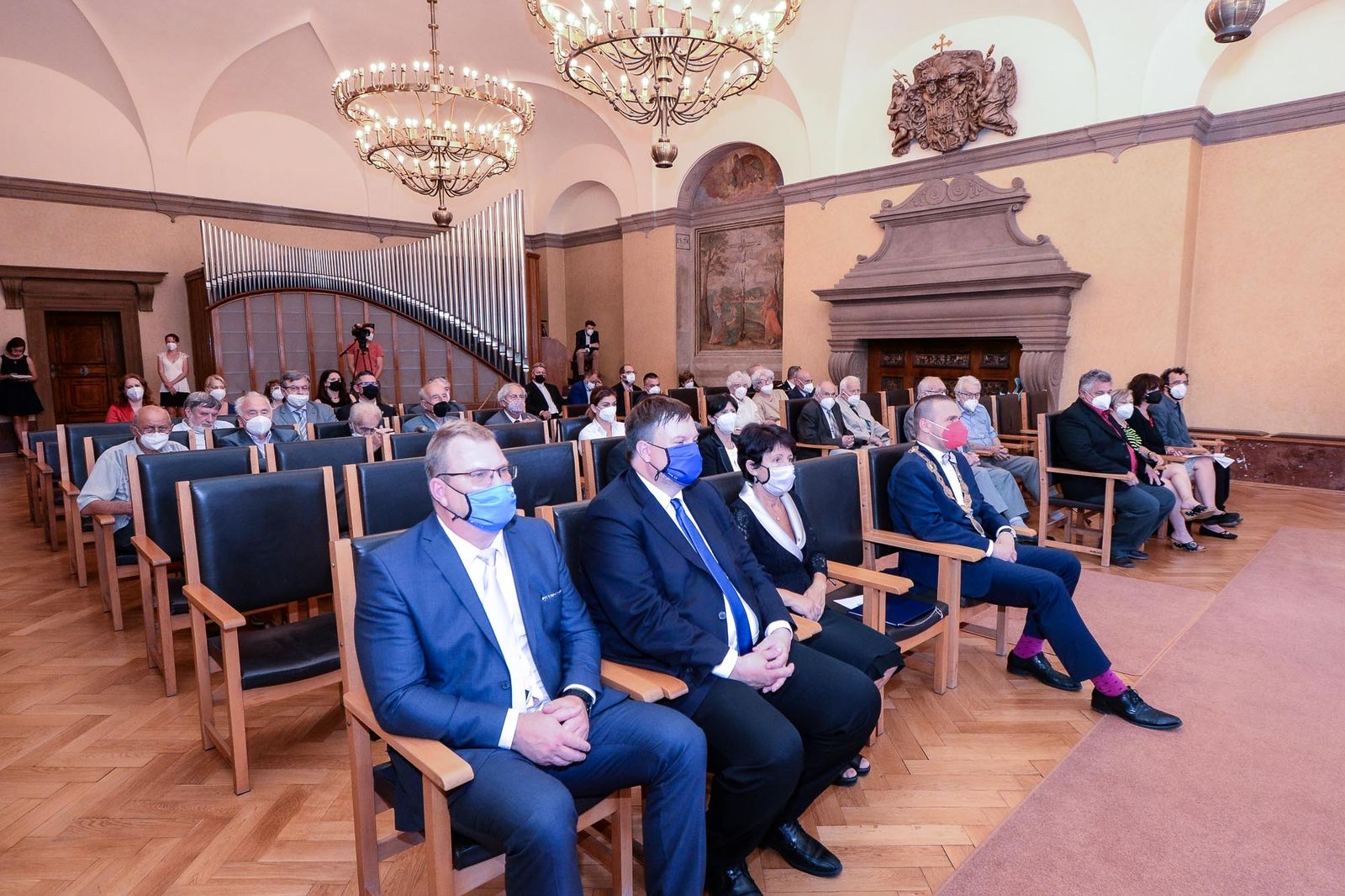 Cenu 1. června obdržel v Plzni Josef Serinek in memoriam (foto: M. Pecuch, 30.6.2021)