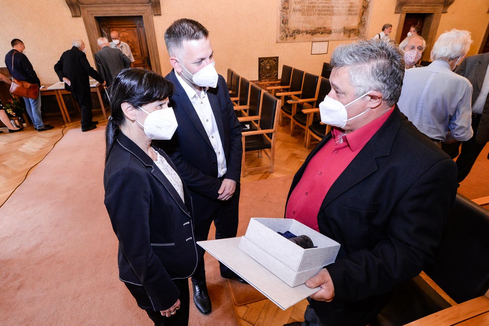 Cenu 1. června obdržel v Plzni Josef Serinek in memoriam (foto: M. Pecuch, 30.6.2021)