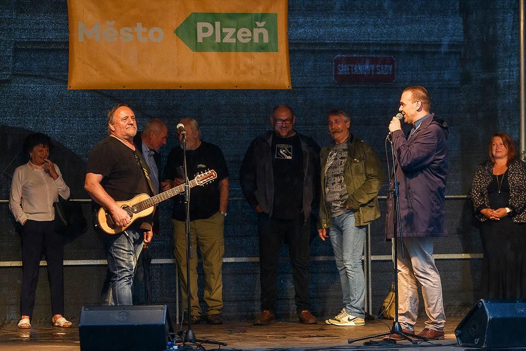 Plzeň si připomíná legendární festival Porta výstavou i koncerty (foto: M. Chaloupka, 8.7.2021)