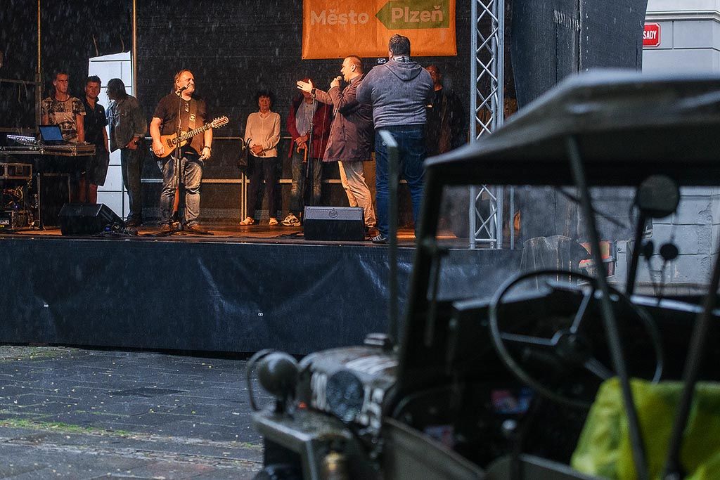 Plzeň si připomíná legendární festival Porta výstavou i koncerty (foto: M. Chaloupka, 8.7.2021)