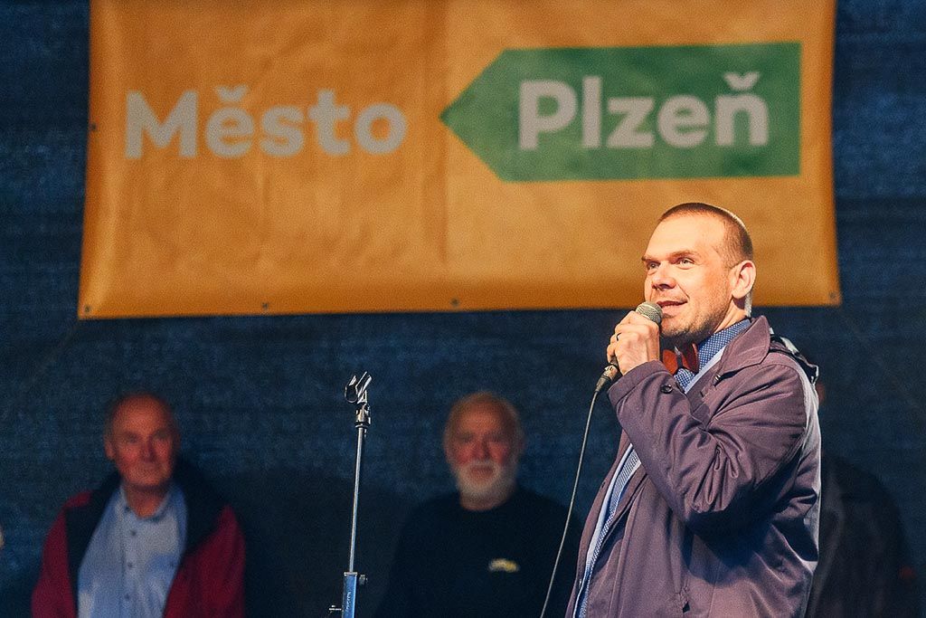 Plzeň si připomíná legendární festival Porta výstavou i koncerty (foto: M. Chaloupka, 8.7.2021)