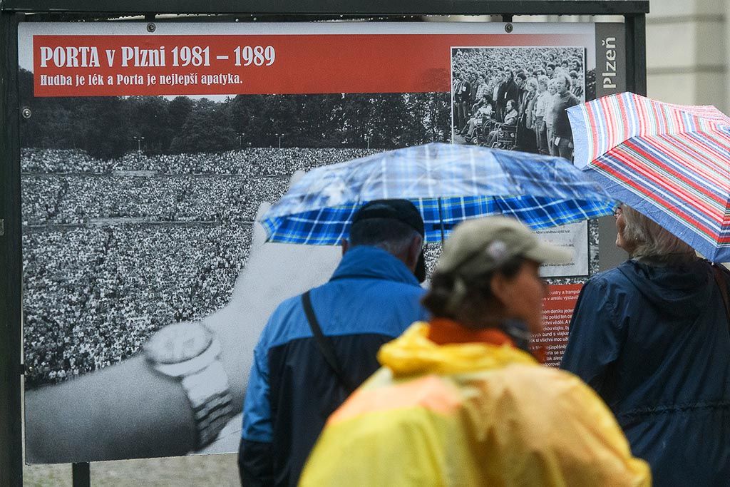 Plzeň si připomíná legendární festival Porta výstavou i koncerty (foto: M. Chaloupka, 8.7.2021)