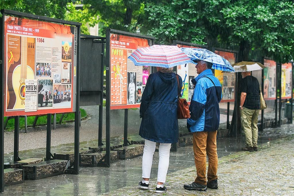 Plzeň si připomíná legendární festival Porta výstavou i koncerty (foto: M. Chaloupka, 8.7.2021)