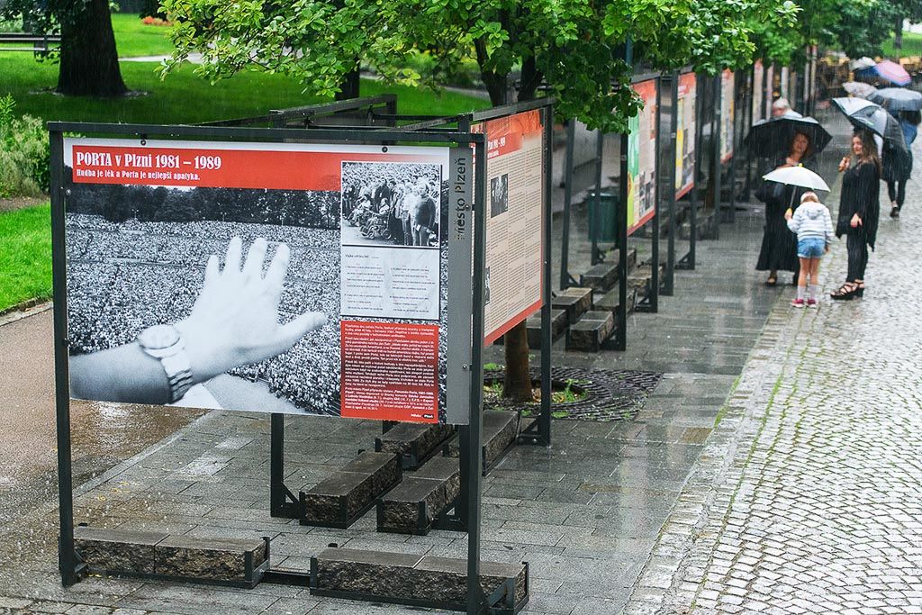 Plzeň si připomíná legendární festival Porta výstavou i koncerty (foto: M. Chaloupka, 8.7.2021)