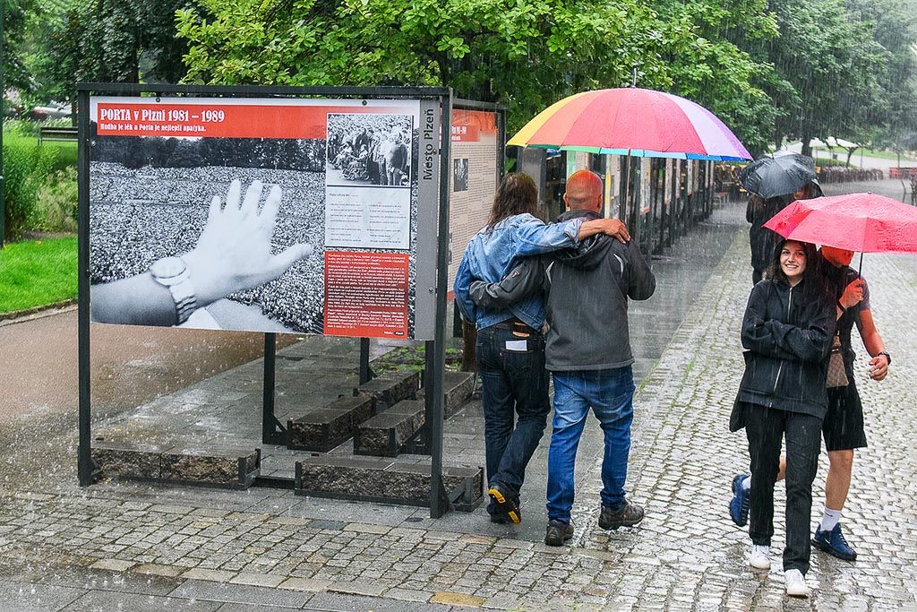 Plzeň si připomíná legendární festival Porta výstavou i koncerty (foto: M. Chaloupka, 8.7.2021)