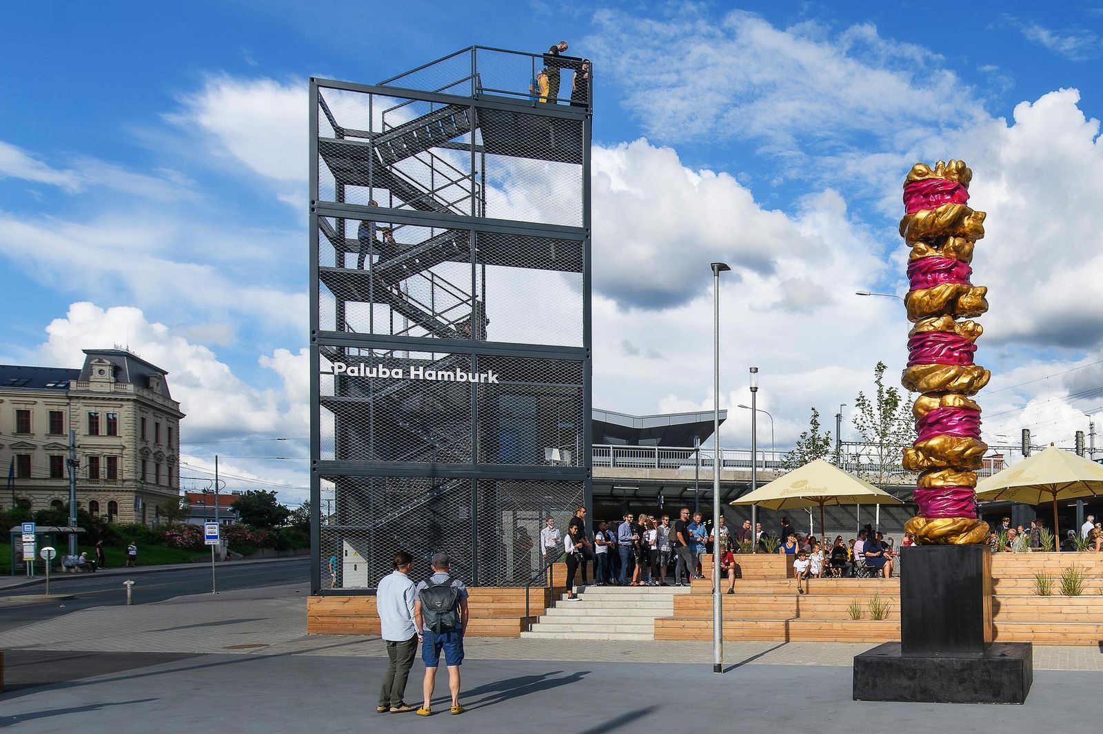 Plzeň vítá své návštěvníky v novém infocentru s vyhlídkovou věží (foto: M. Chaloupka, 15.7.2021)