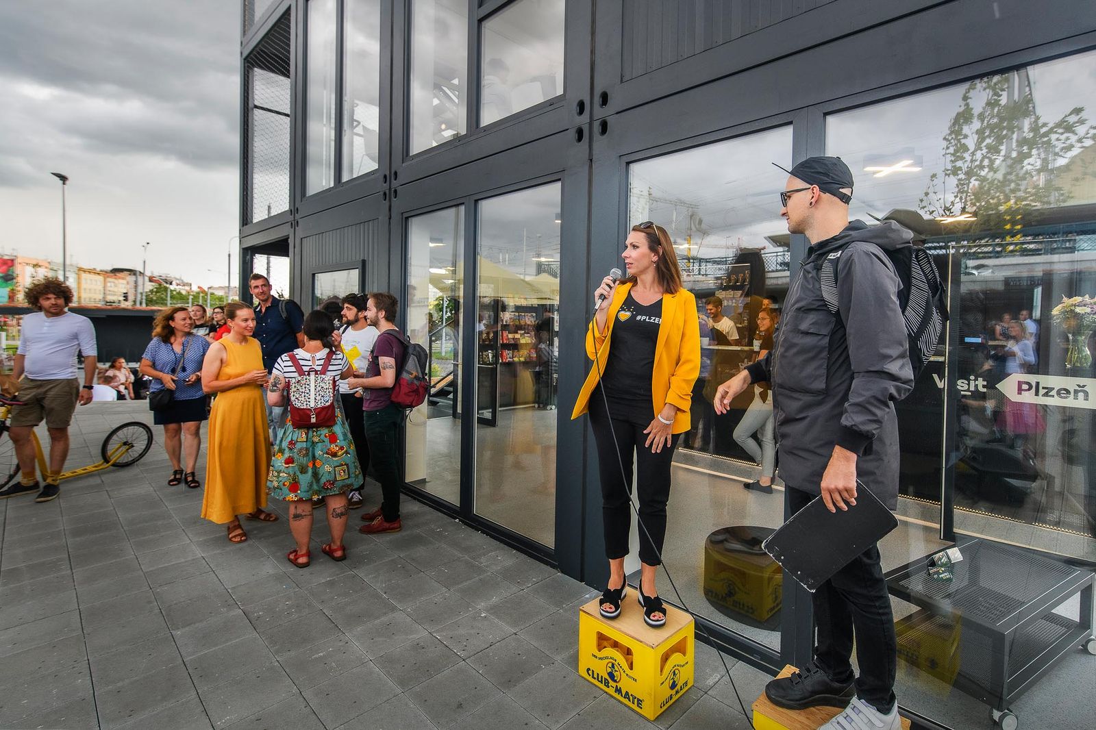 Plzeň vítá své návštěvníky v novém infocentru s vyhlídkovou věží (foto: M. Chaloupka, 15.7.2021)