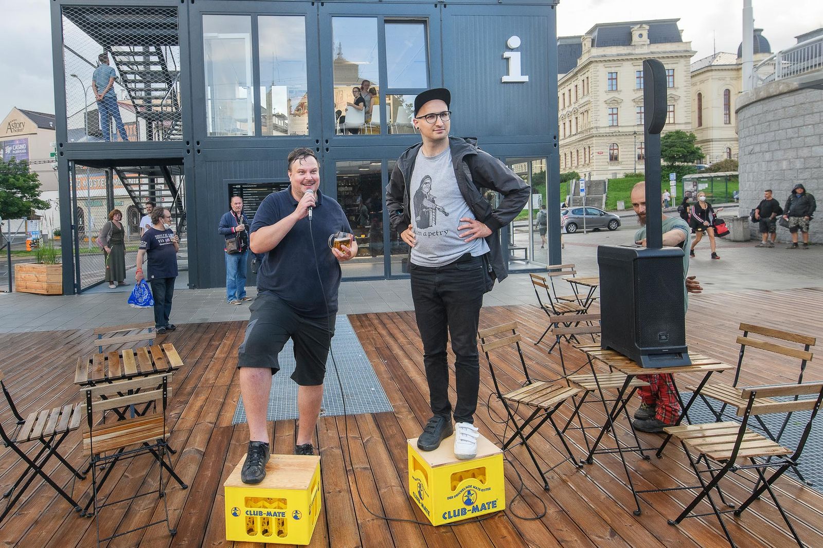 Plzeň vítá své návštěvníky v novém infocentru s vyhlídkovou věží (foto: M. Chaloupka, 15.7.2021)