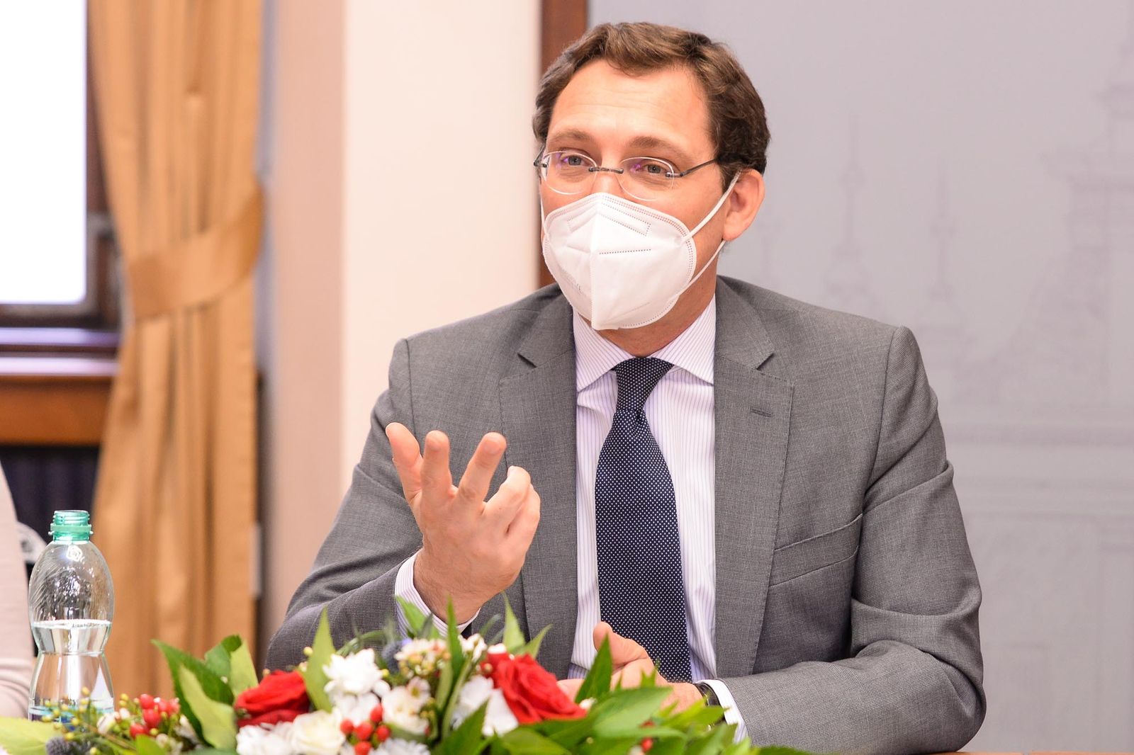 Spolupráce s Limoges i francouzsko-české předsednictví Radě EU byla témata jednání s francouzským velvyslancem (foto: M. Pecuch, 22.7.2021)