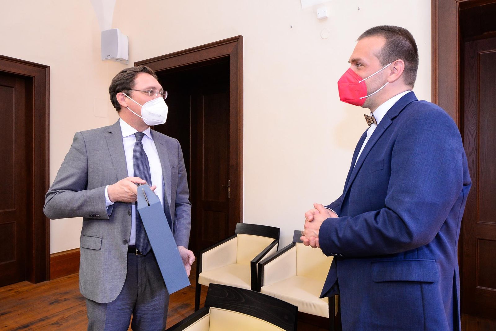 Spolupráce s Limoges i francouzsko-české předsednictví Radě EU byla témata jednání s francouzským velvyslancem (foto: M. Pecuch, 22.7.2021)