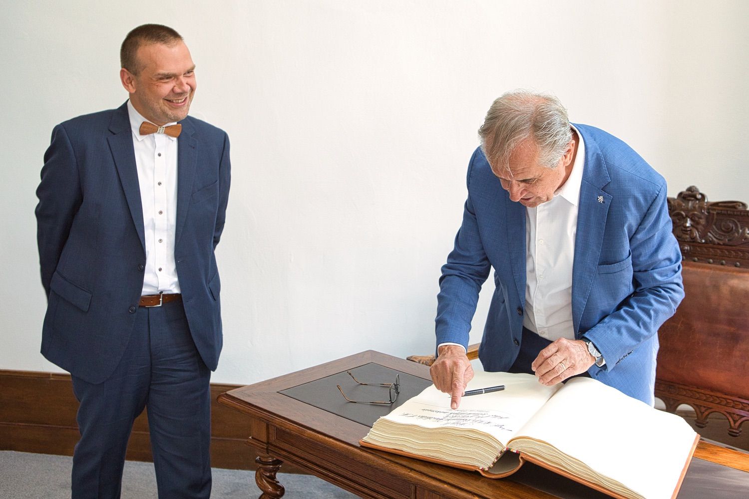 Objevitel pramenů Amazonky profesor Janský oslavil sedmdesátiny (foto: R. Muchka, 9.8.2021)