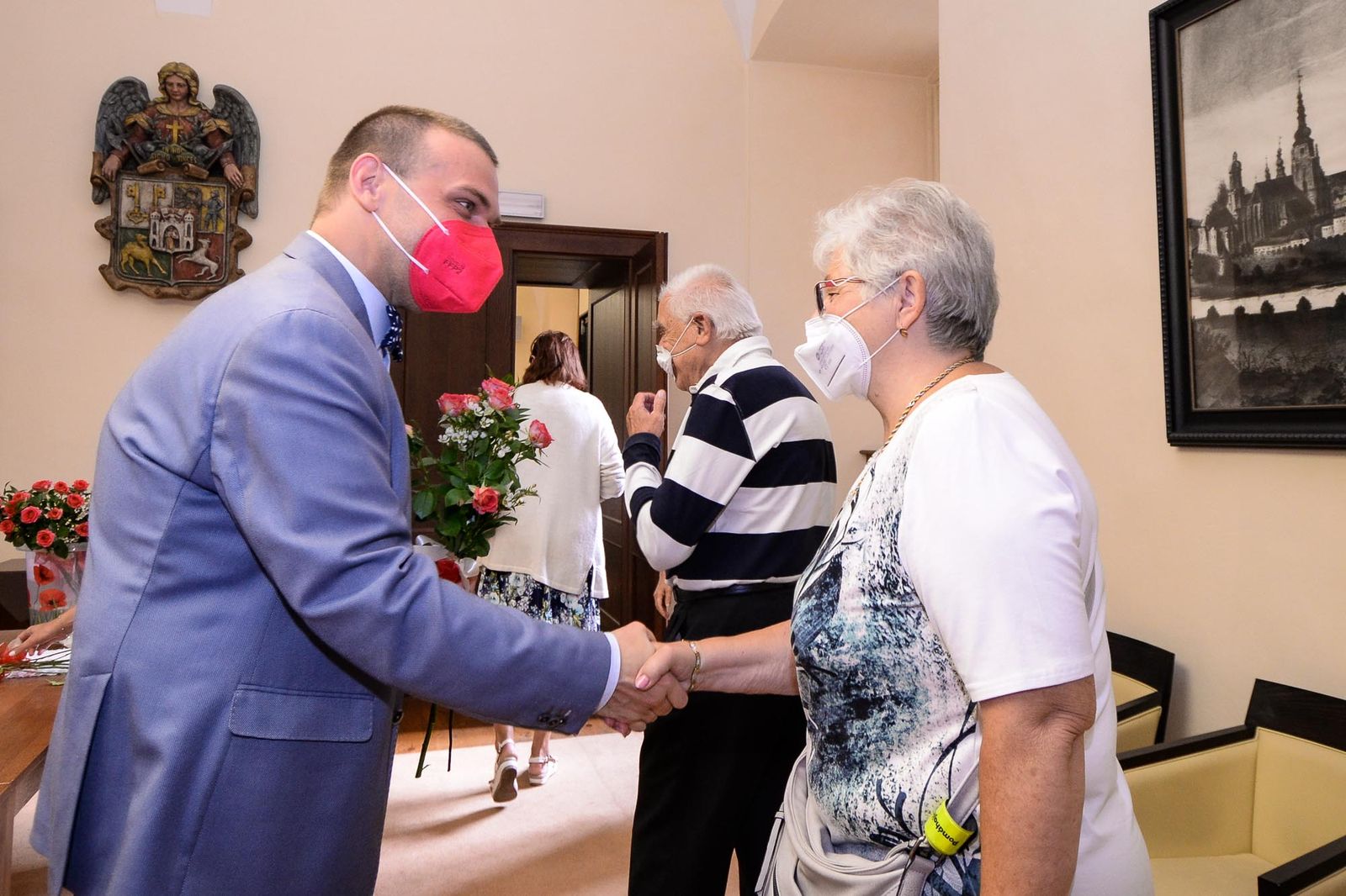 Vedení města se setkalo se zástupci seniorů (foto: M. Pecuch, 10.8.2021)