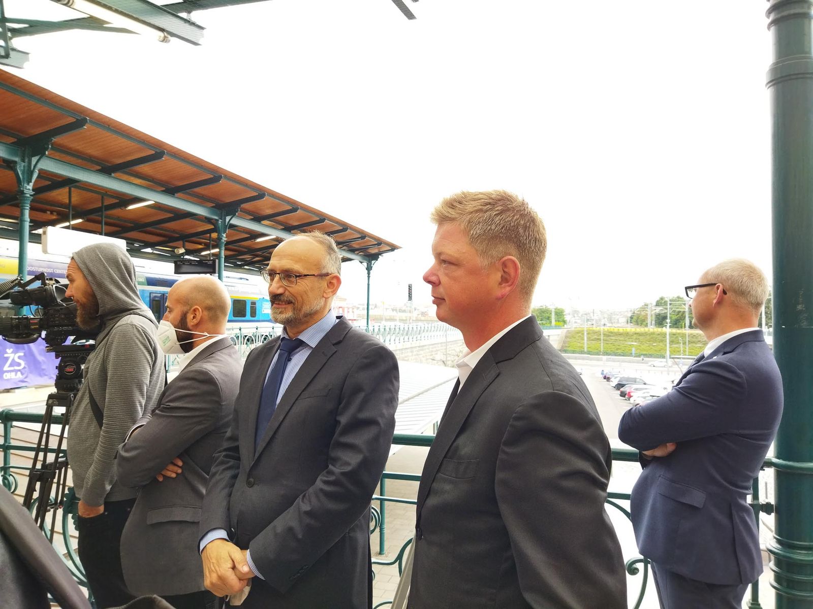 Rekonstrukce památkově chráněné budovy hlavního vlakového nádraží v Plzni (foto: A. Jarošová, 17.8.2021)