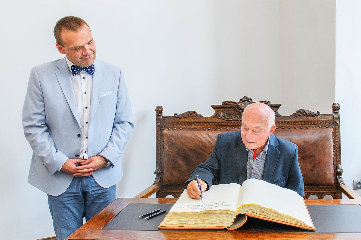 Přijetí olympionika Radka Šloufa (foto: M. Chaloupka, 22.8.2021)