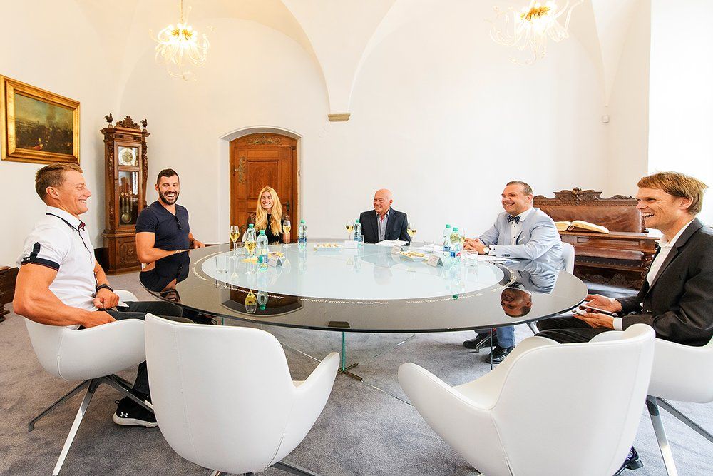 Přijetí olympionika Radka Šloufa (foto: M. Chaloupka, 22.8.2021)