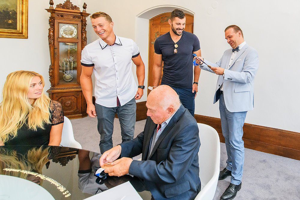Přijetí olympionika Radka Šloufa (foto: M. Chaloupka, 22.8.2021)