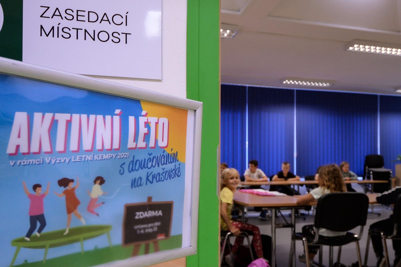 Letní kempy na Krašovské skončily, dětem pomohly s učením i je pobavily (foto: M. Pecuch, 20.8.2021)