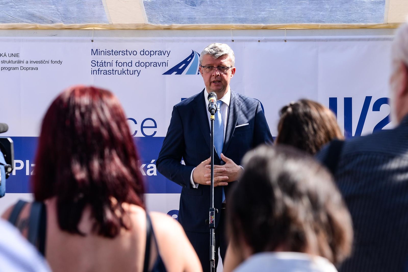 První část východního okruhu v Plzni byla oficiálně zprovozněna (foto: M. Pecuch, 3.9.2021)