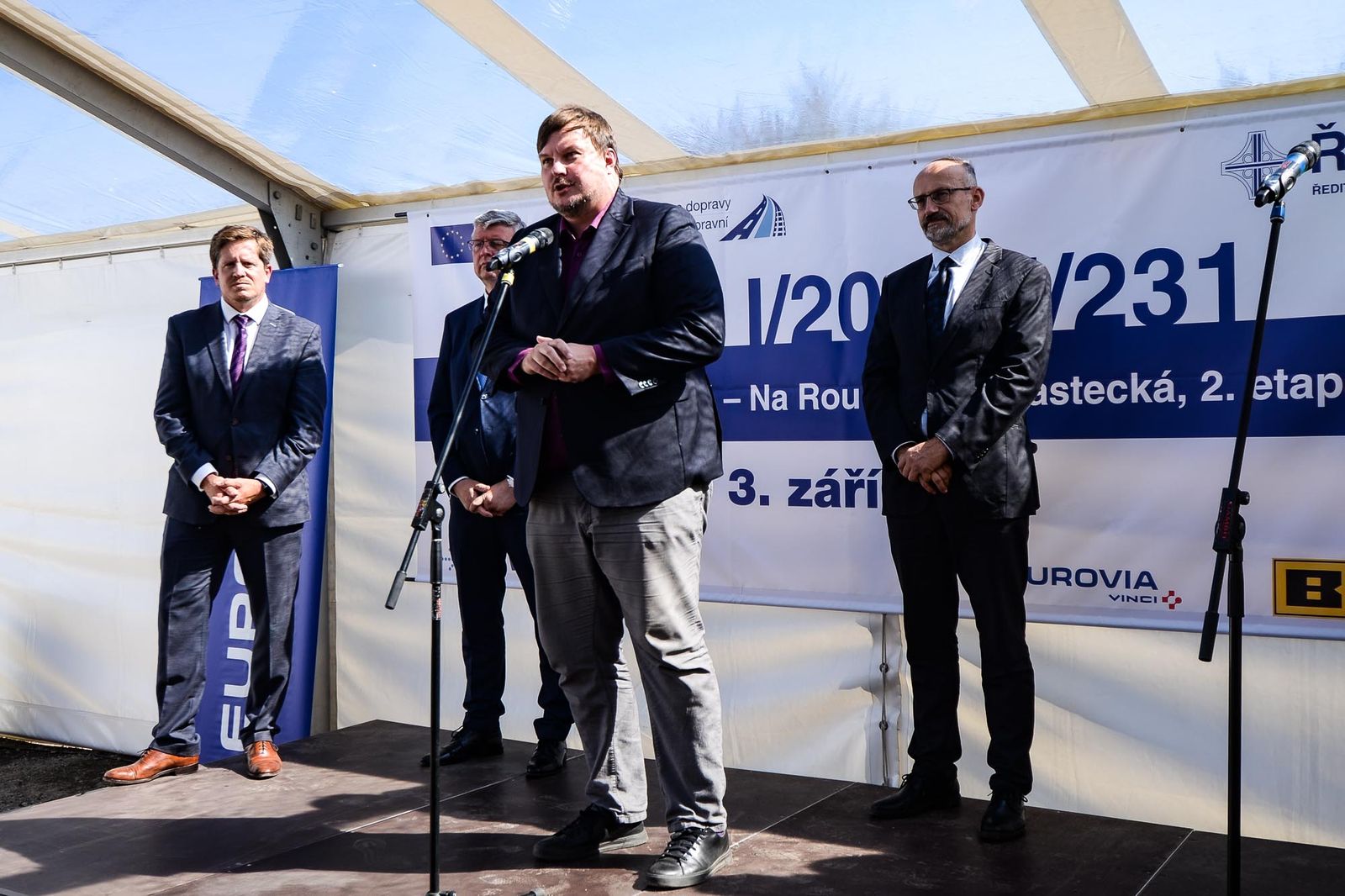 První část východního okruhu v Plzni byla oficiálně zprovozněna (foto: M. Pecuch, 3.9.2021)