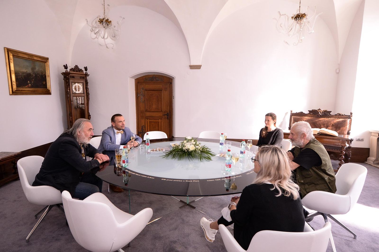 Legendárního sochaře Kurta Gebauera přijal primátor Martin Baxa (foto: M. Pecuch, 23.9.2021)