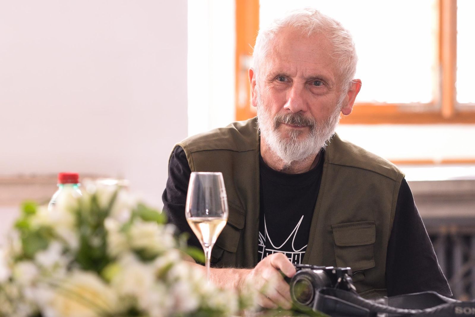 Legendárního sochaře Kurta Gebauera přijal primátor Martin Baxa (foto: M. Pecuch, 23.9.2021)