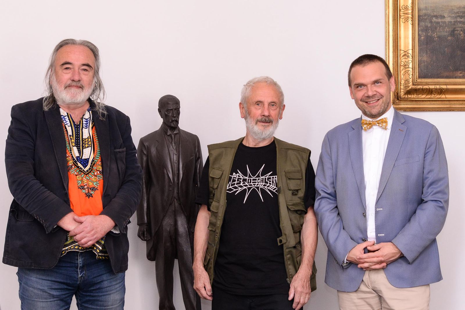 Legendárního sochaře Kurta Gebauera přijal primátor Martin Baxa (foto: M. Pecuch, 23.9.2021)