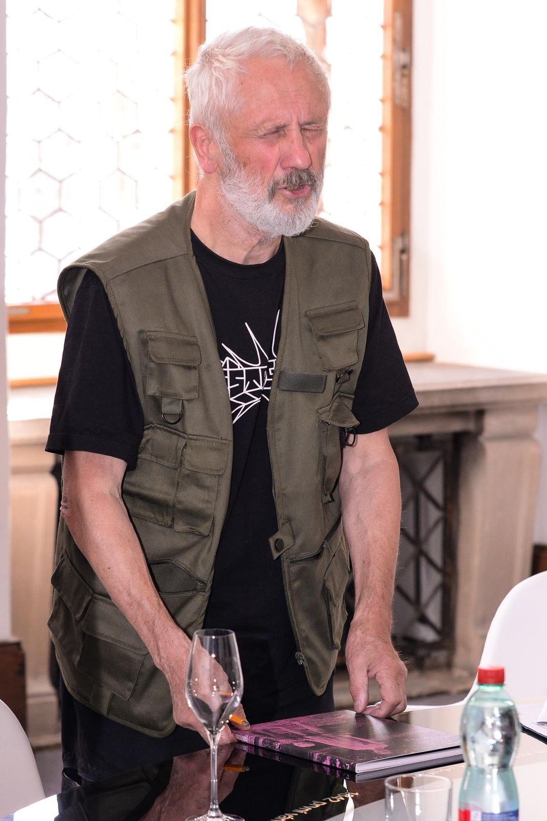 Legendárního sochaře Kurta Gebauera přijal primátor Martin Baxa (foto: M. Pecuch, 23.9.2021)