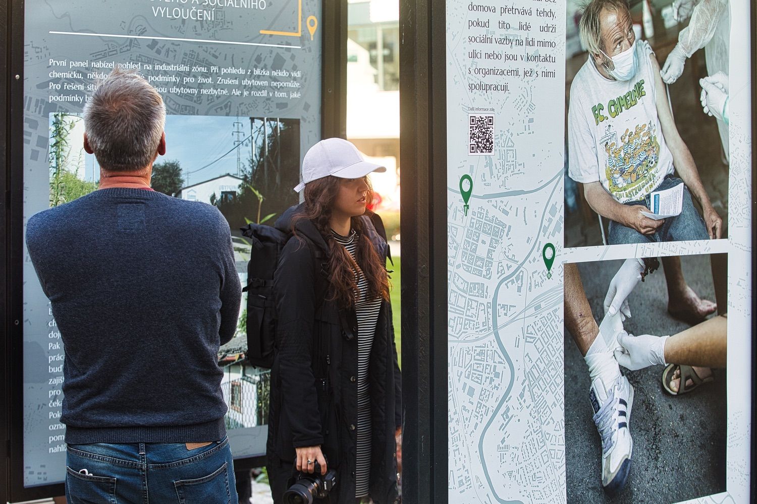 Výstava o bezdomovectví (foto: R. Muchka, 29.9.2021)