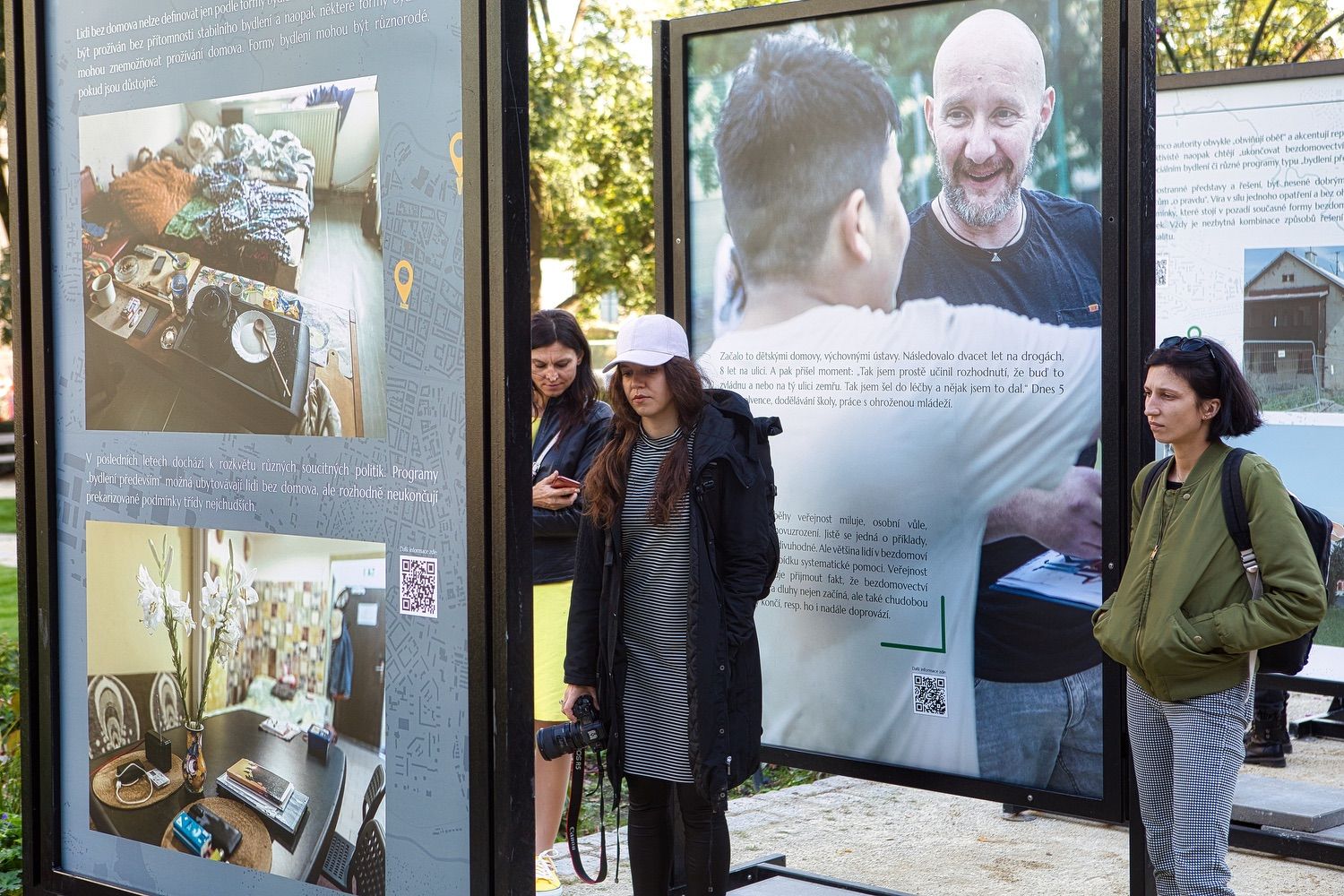 Výstava o bezdomovectví (foto: R. Muchka, 29.9.2021)