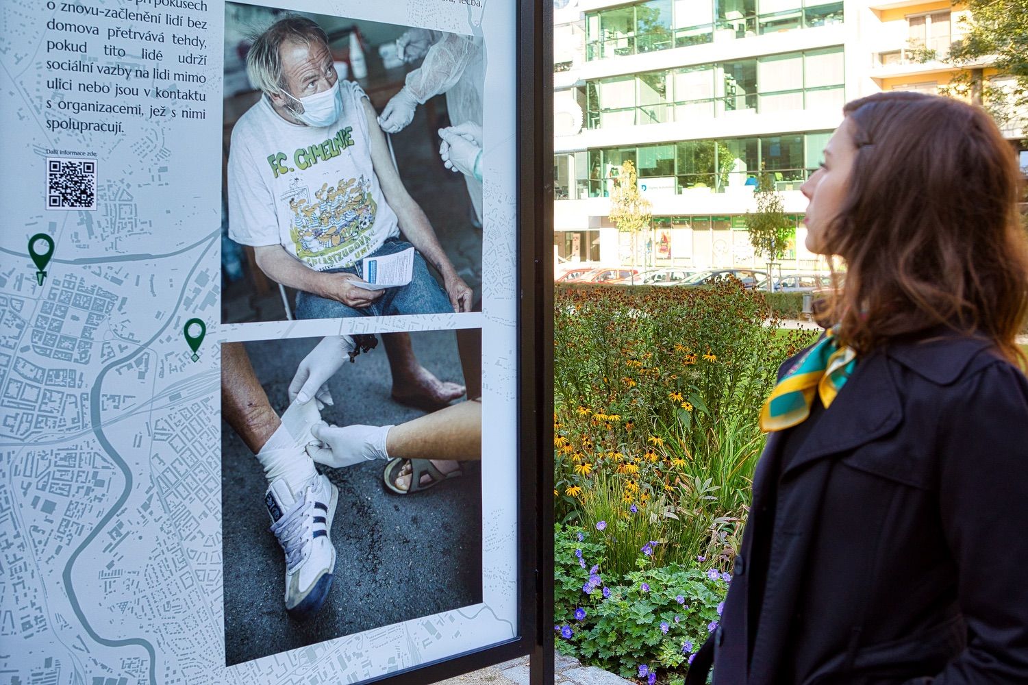 Výstava o bezdomovectví (foto: R. Muchka, 29.9.2021)