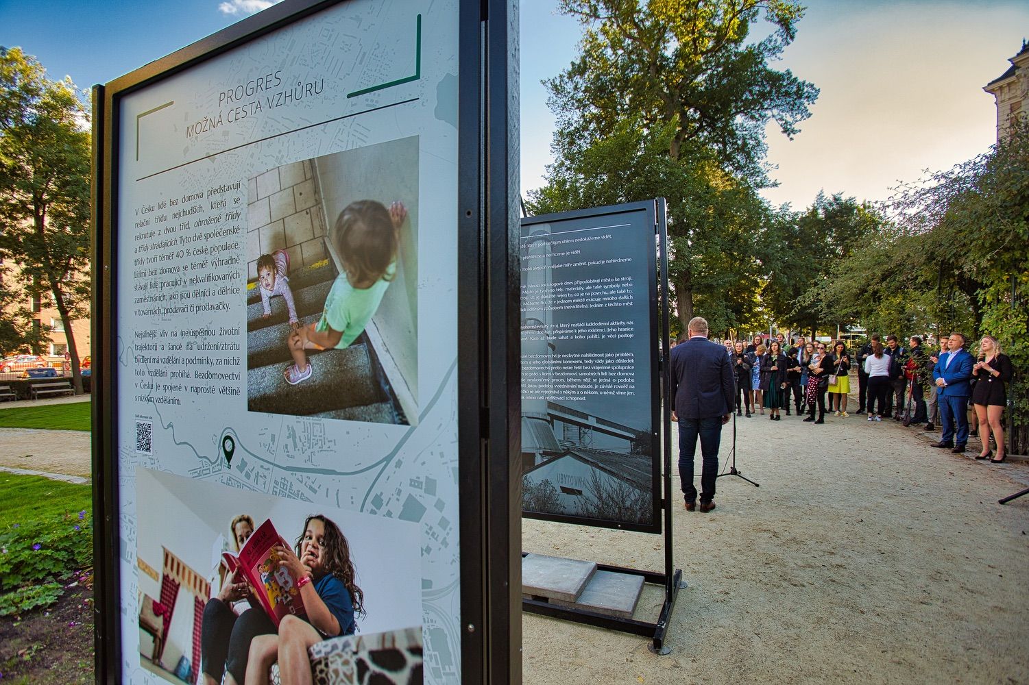 Výstava o bezdomovectví (foto: R. Muchka, 29.9.2021)