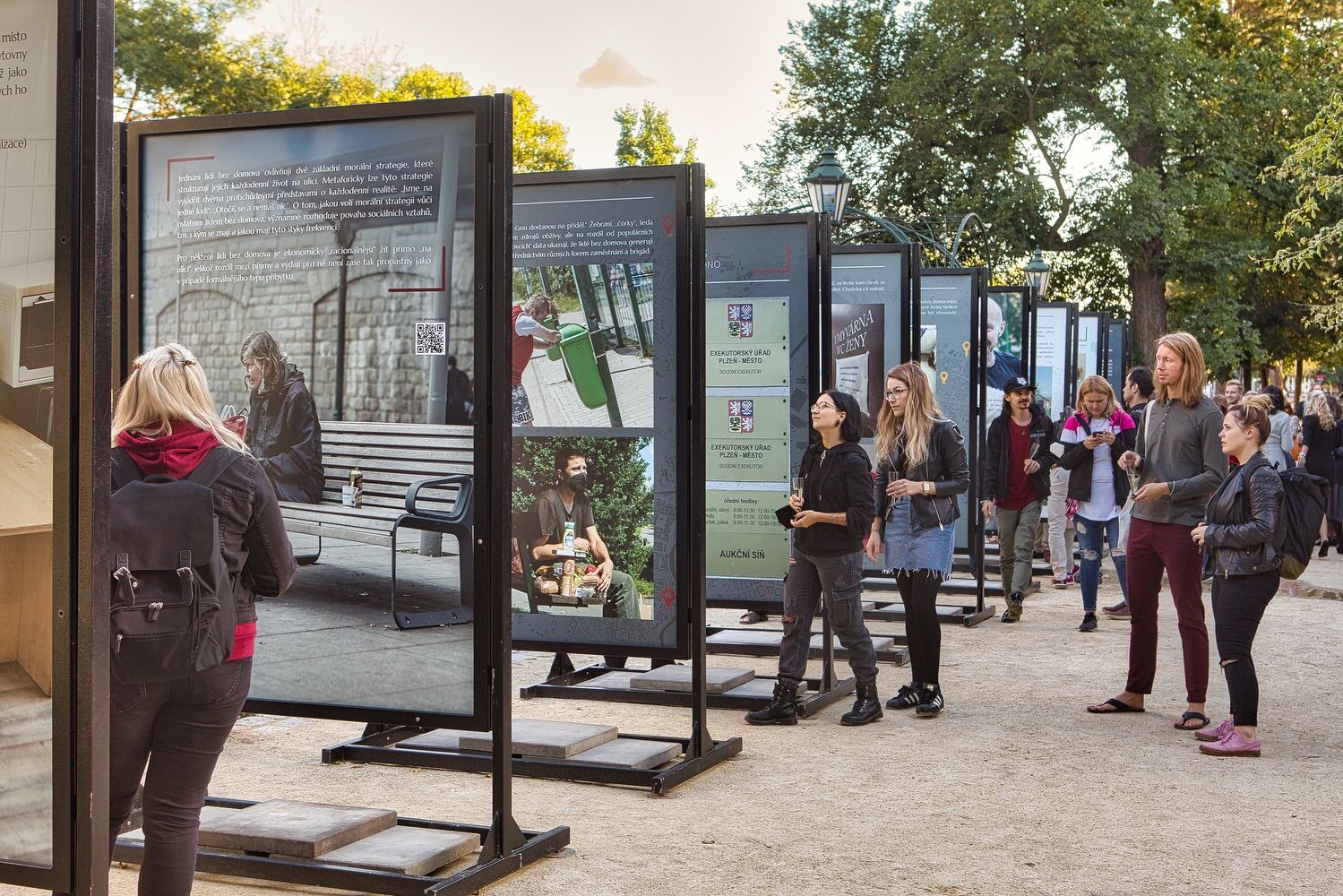 Výstava o bezdomovectví (foto: R. Muchka, 29.9.2021)