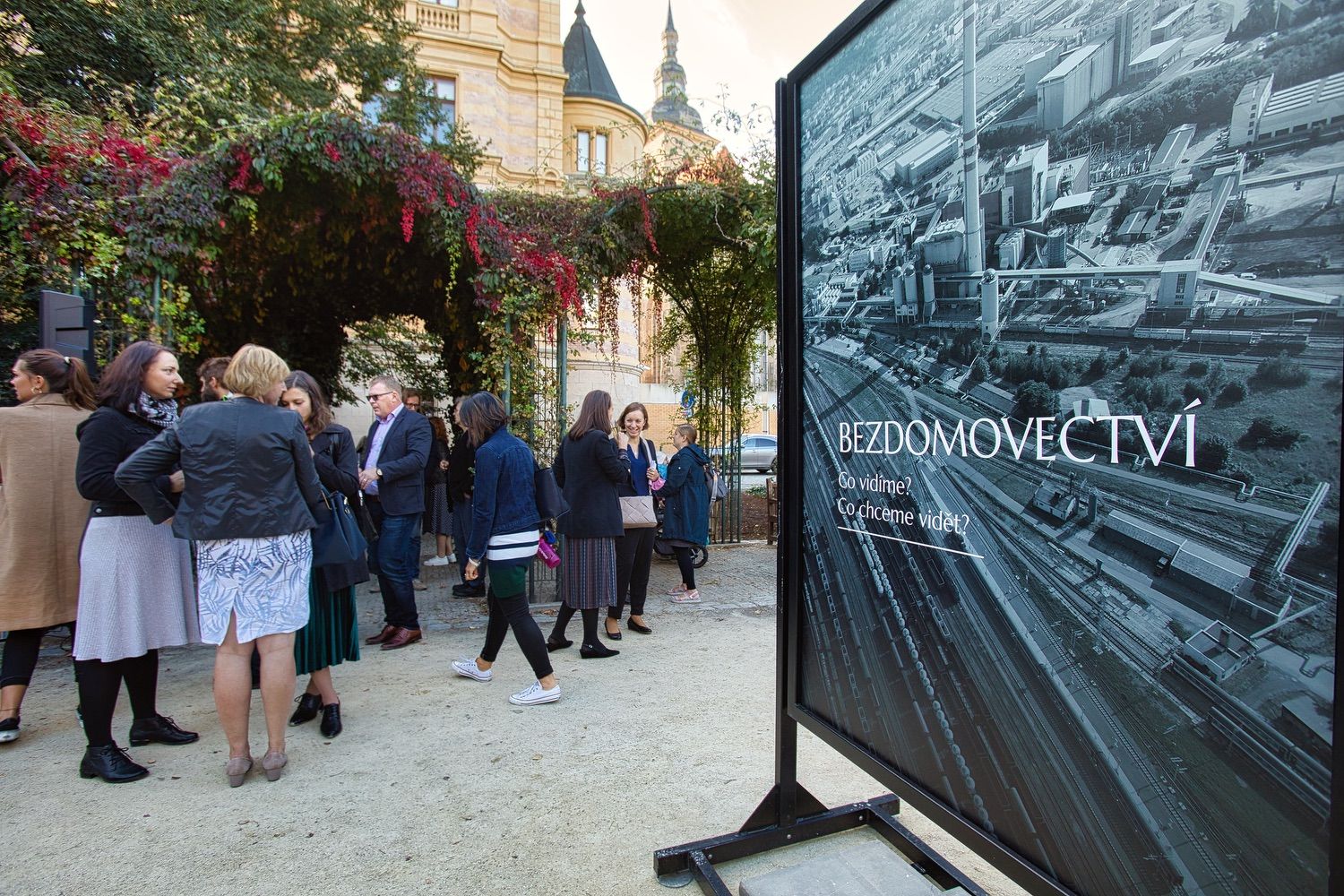 Výstava o bezdomovectví (foto: R. Muchka, 29.9.2021)