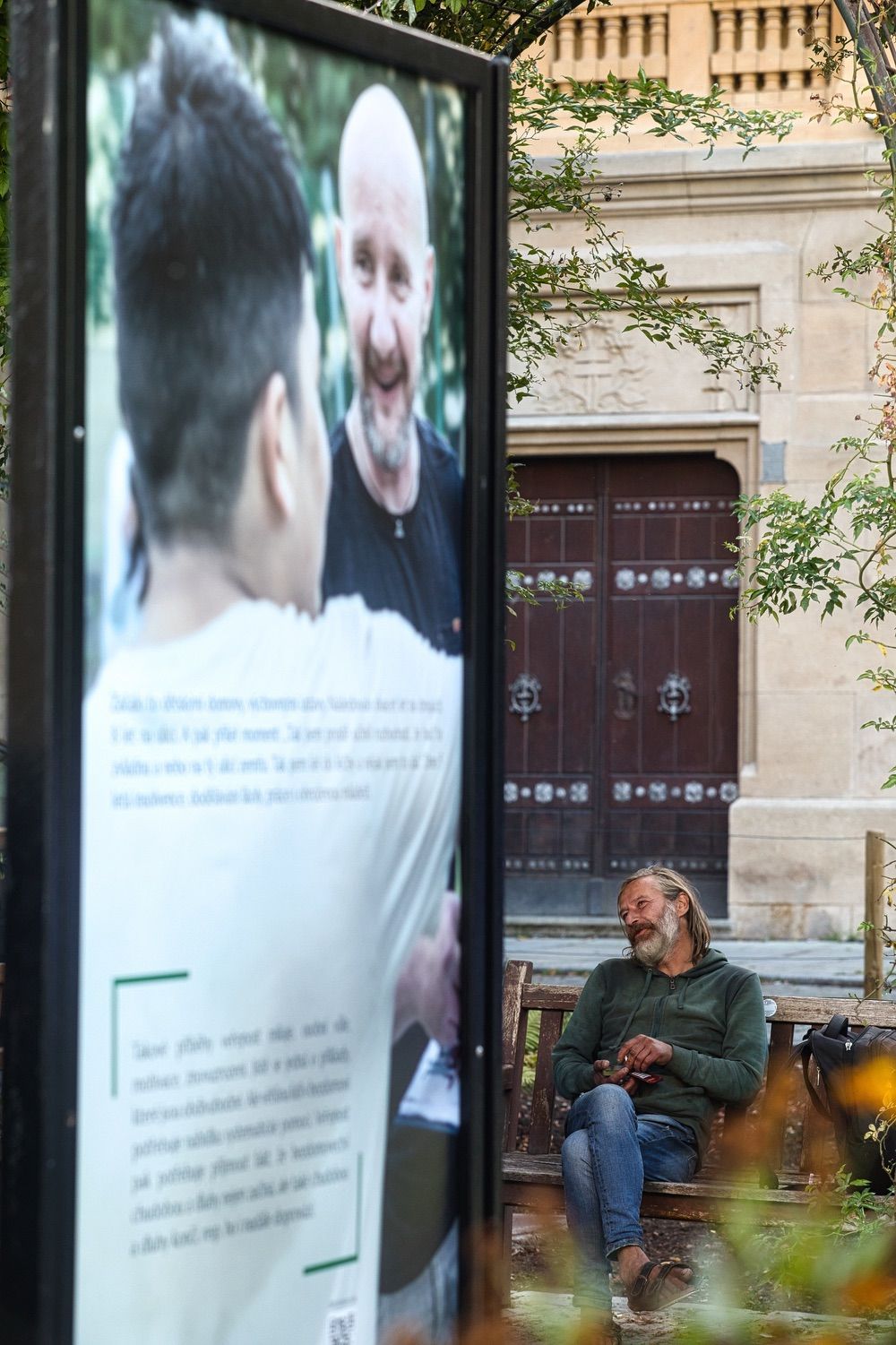 Výstava o bezdomovectví (foto: R. Muchka, 29.9.2021)